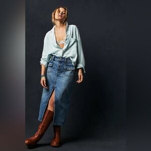 We The Free Madison Midi Skirt